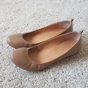 J Crew Burnt Sienna Anya Flats Size 7.5